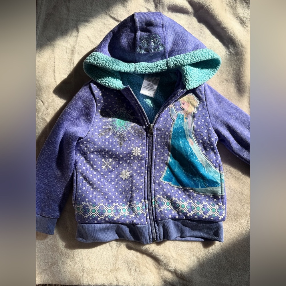 Disney Frozen Kids Hoodie - Purple and Blue